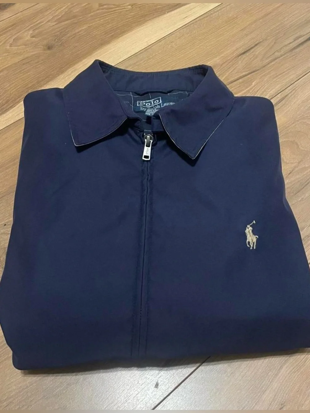 Polo by Ralph Lauren Navy Zip-Front Bomber Jacket